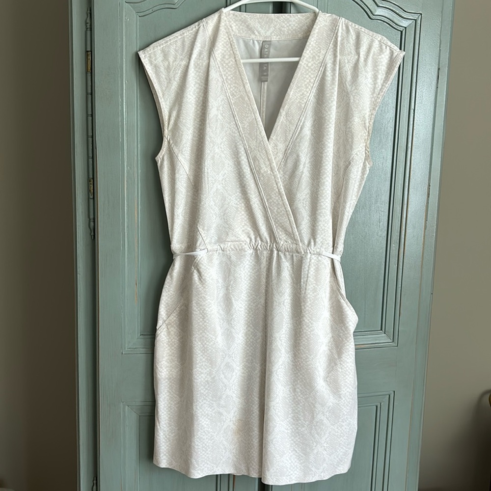 Athleta Marlow Sweat Wicking Snakeskin Romper